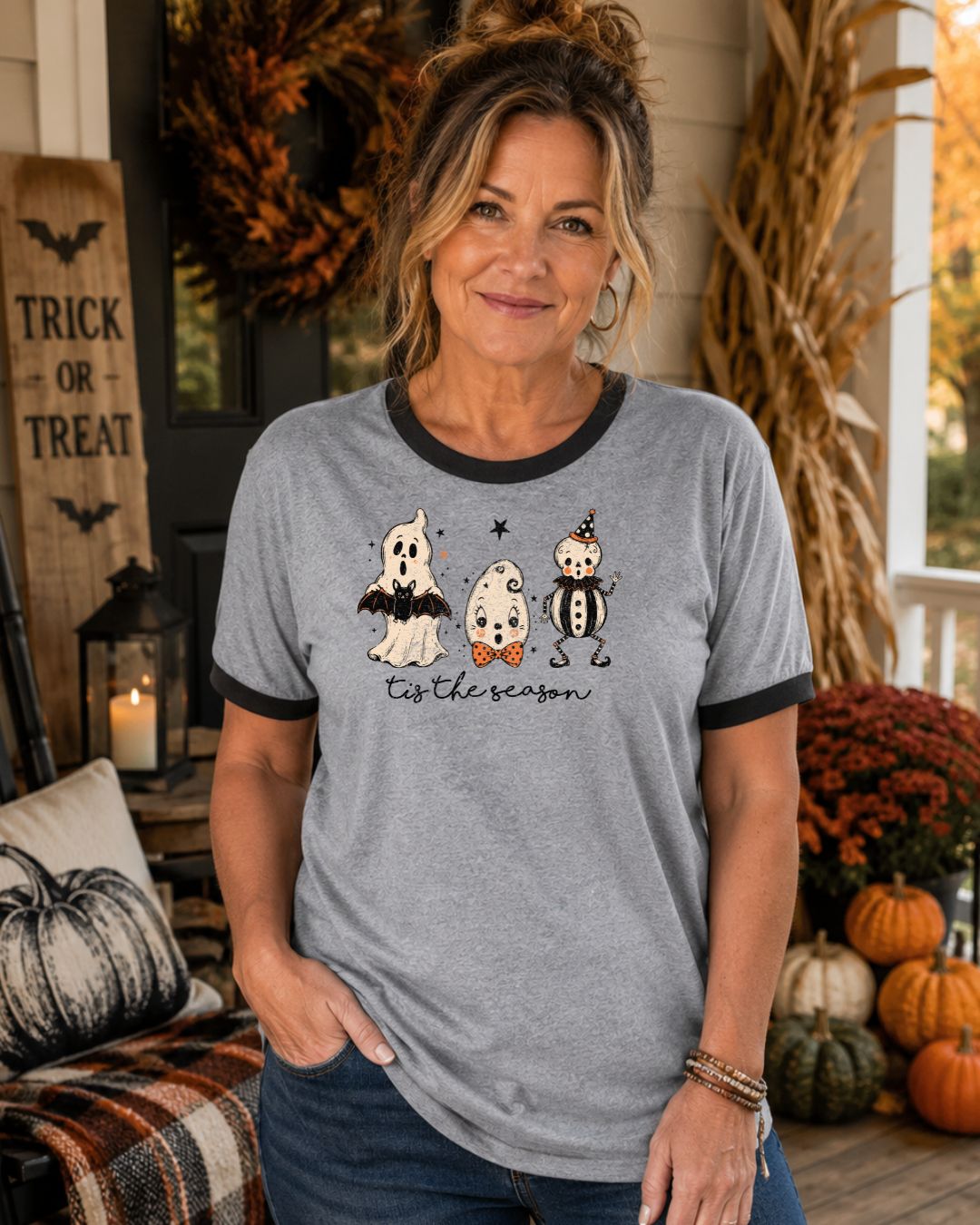 Tis the Season Halloween Ringer Tee