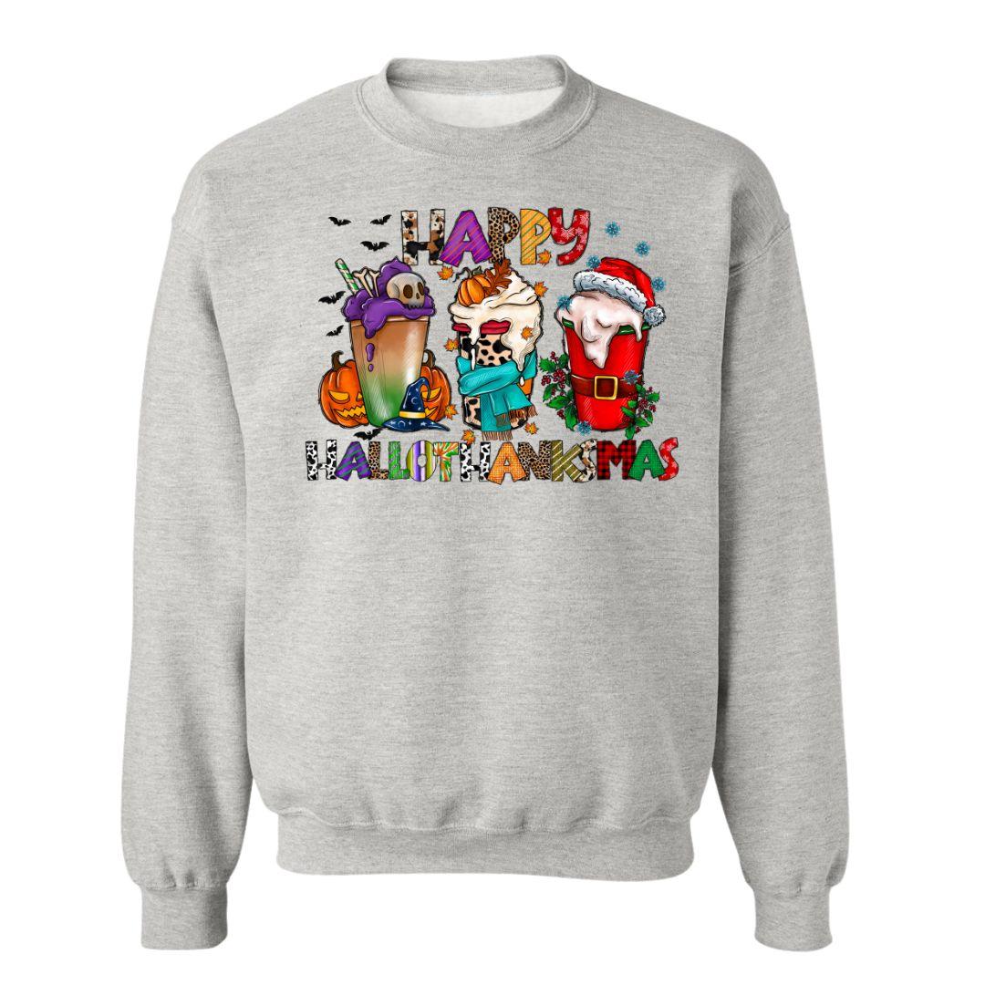 Happy Hallowthankmas Viral Tiktok Unisex Apparel - Printing in the USA