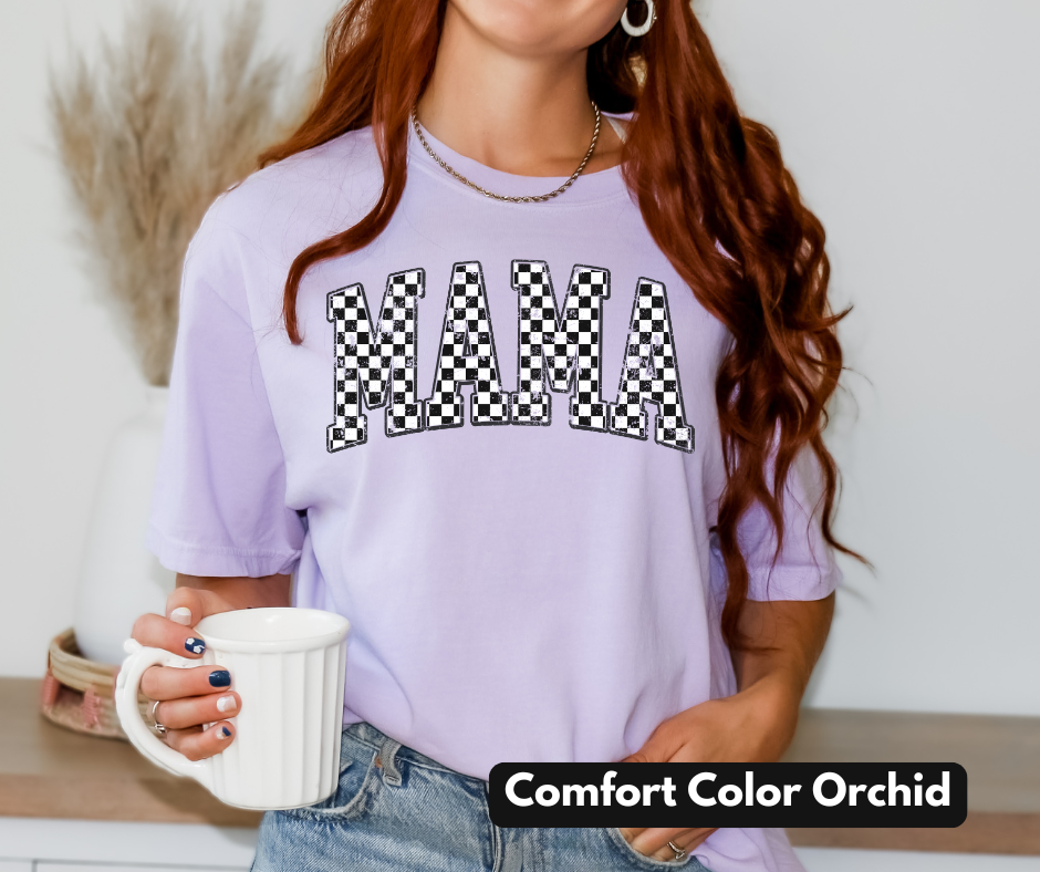 Checkered Mama Comfort Color