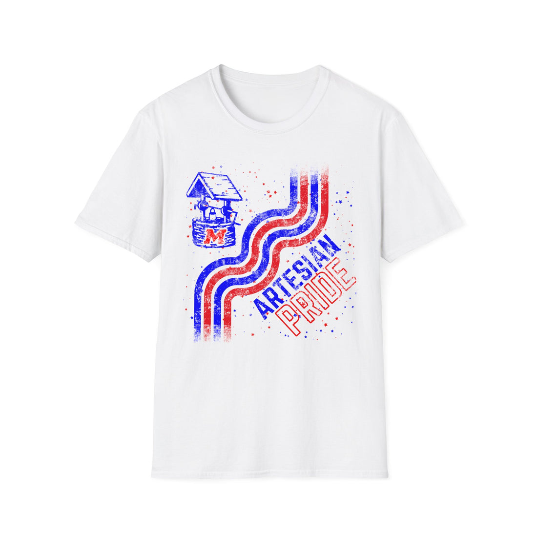 Artesian Stars and Stripes Spirit Unisex Softstyle T-Shirt