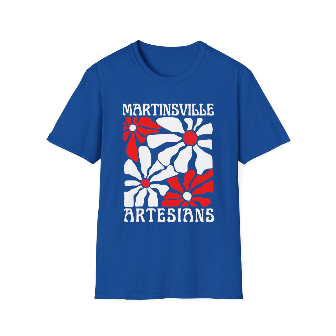 Martinsville Artesians Groovy Flower Spirit Unisex Softstyle T-Shirt