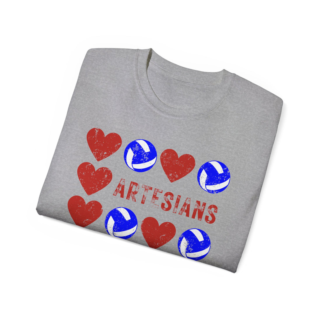 Artesian Heart Volleyball graphic tee