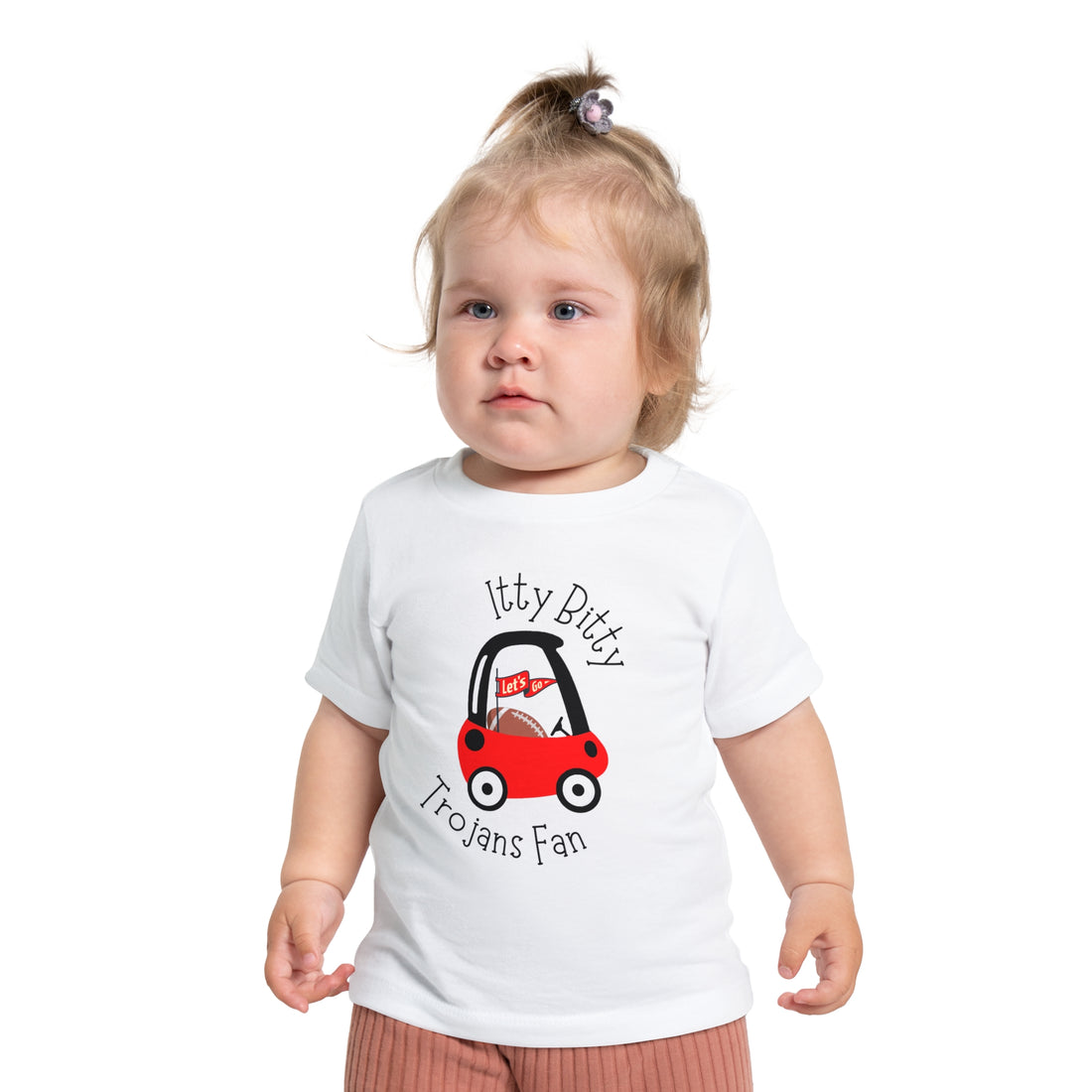 Itty Bitty Trojan Fan Baby Short Sleeve T-Shirt