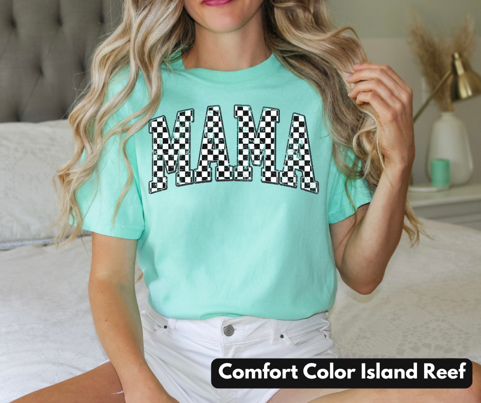 Checkered Mama Comfort Color