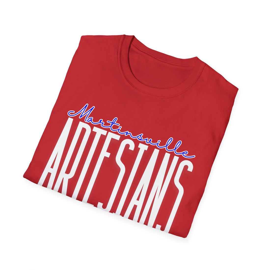 Martinsville Artesians Long Text Spirit Unisex Softstyle T-Shirt