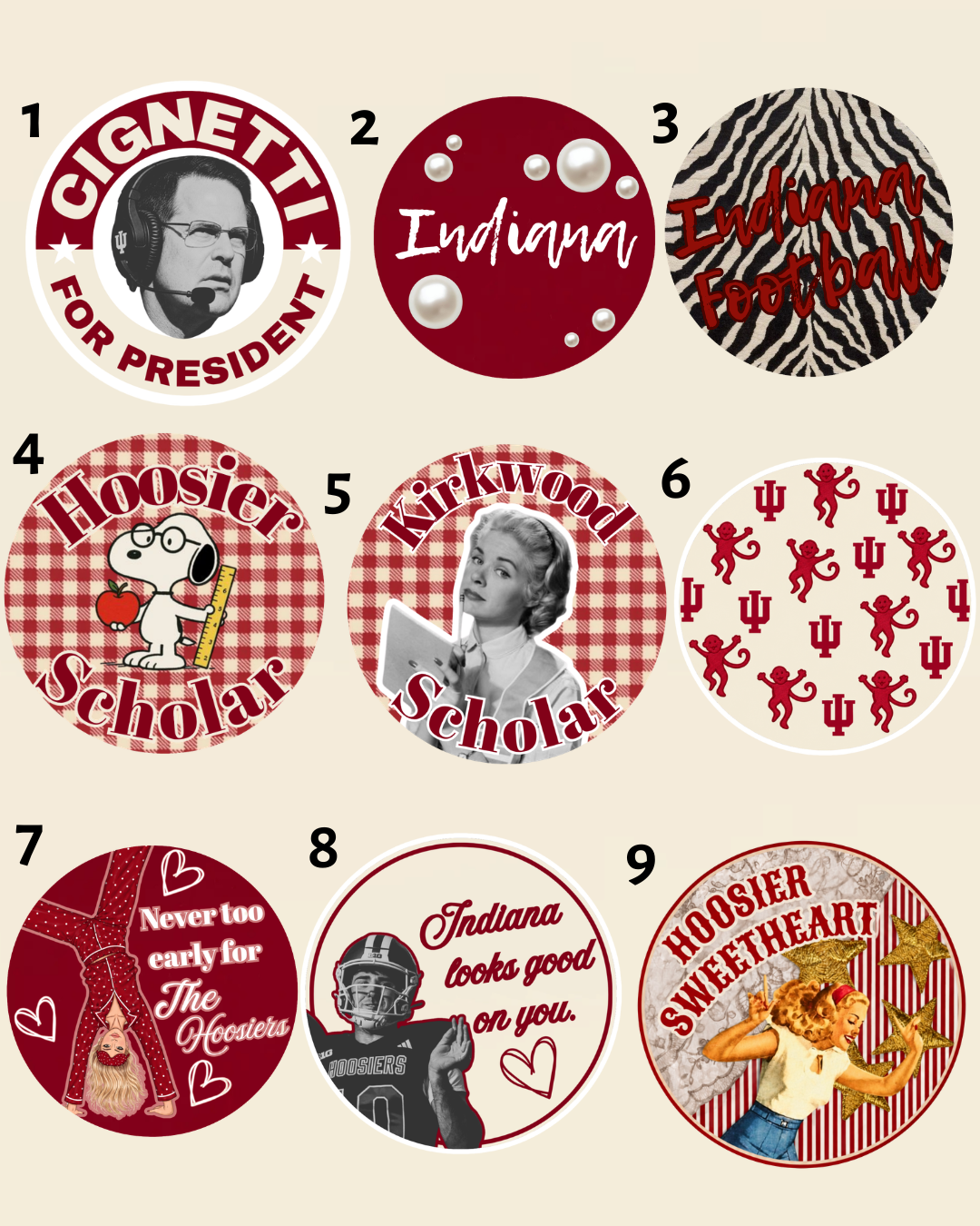 Hoosier Buttons Series One