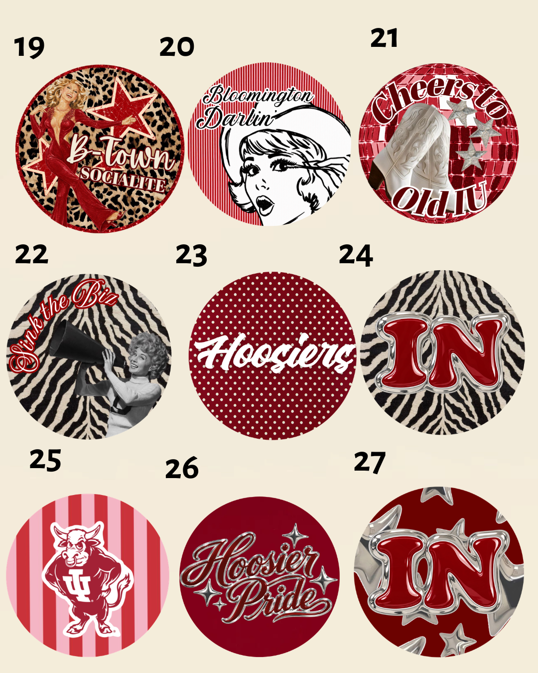 Hoosier Buttons Series Three