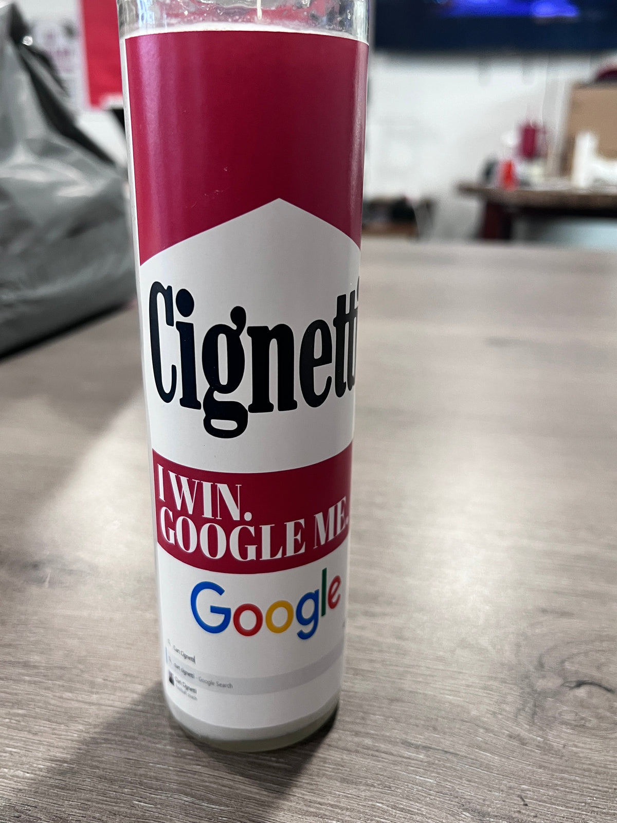 Google Me Candle