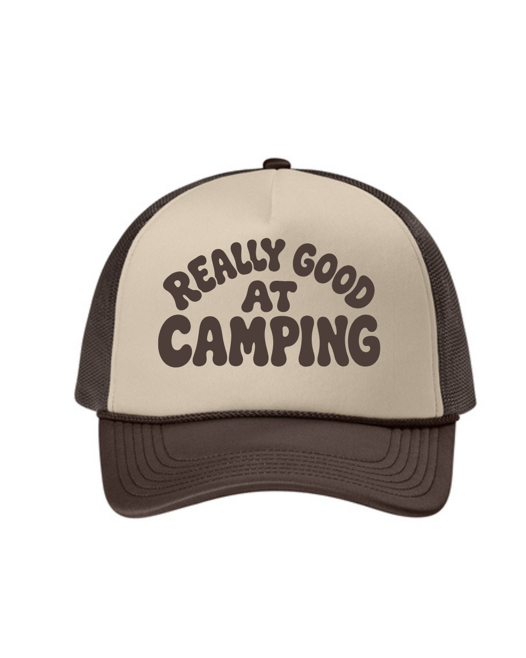 Really Good At Camping Trucker Hat
