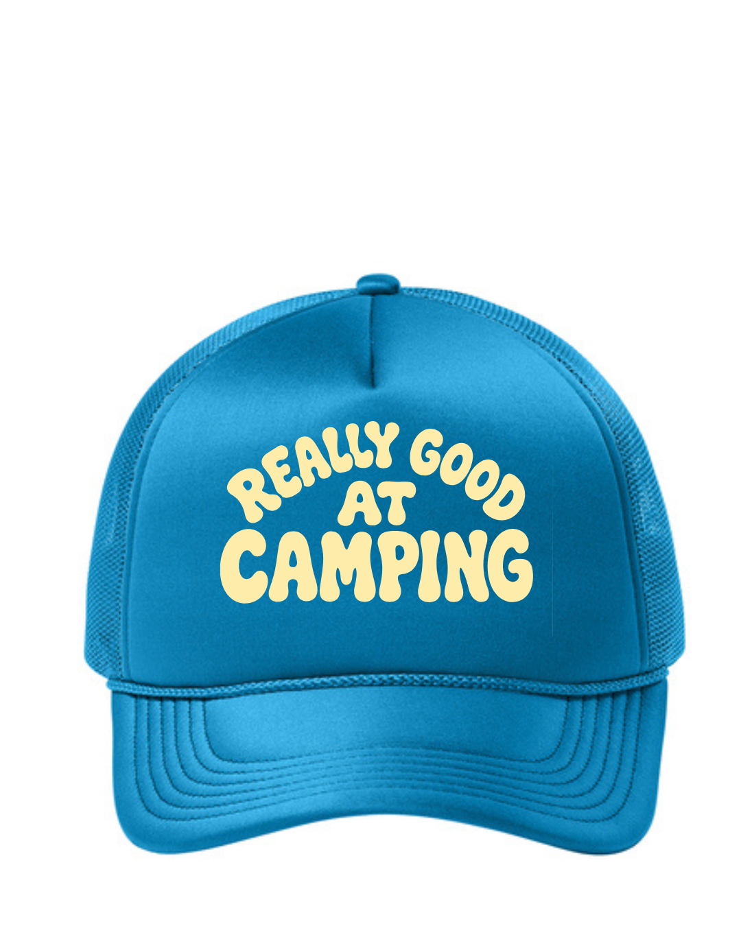 Really Good At Camping Trucker Hat