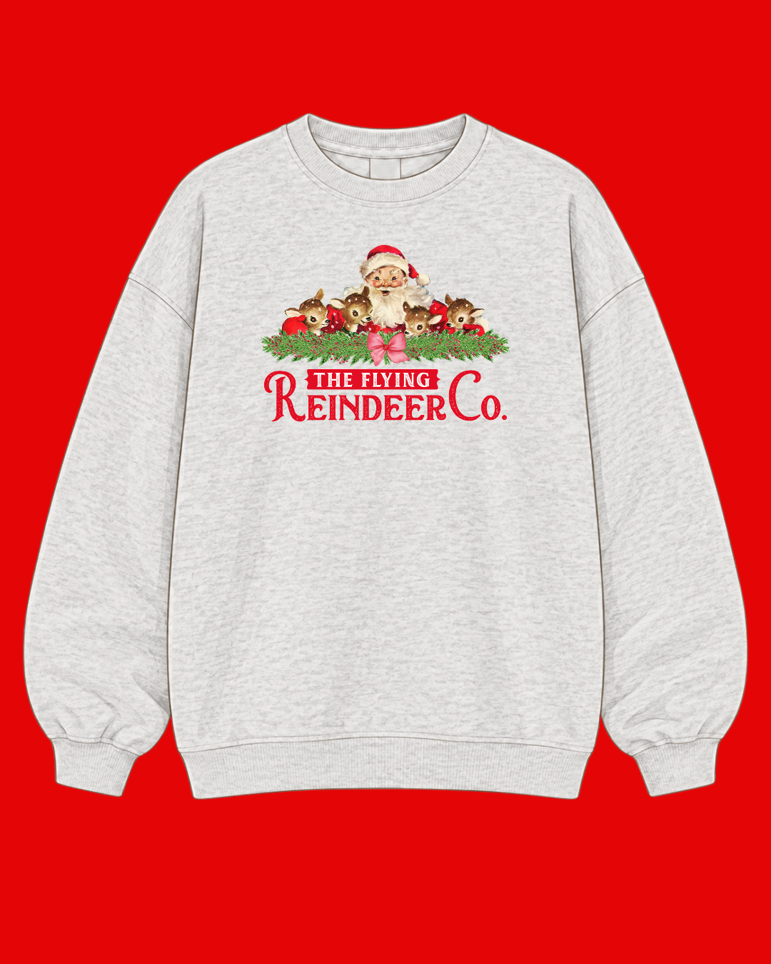 Flying Reindeer Co Christmas Sweatshirt