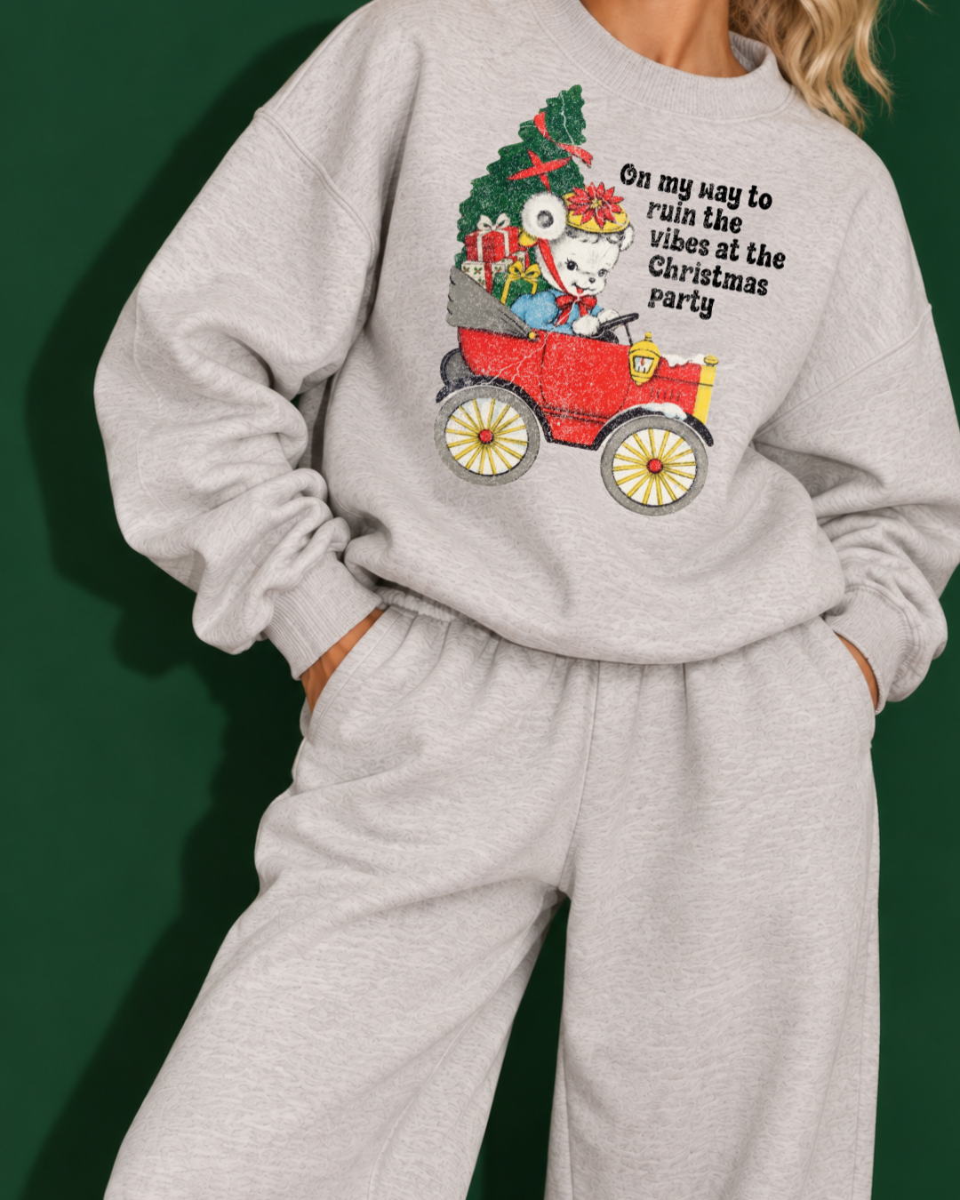 On My Way to Ruin the Vibes at the Christmas Party | Funny Christmas Sweatshirt