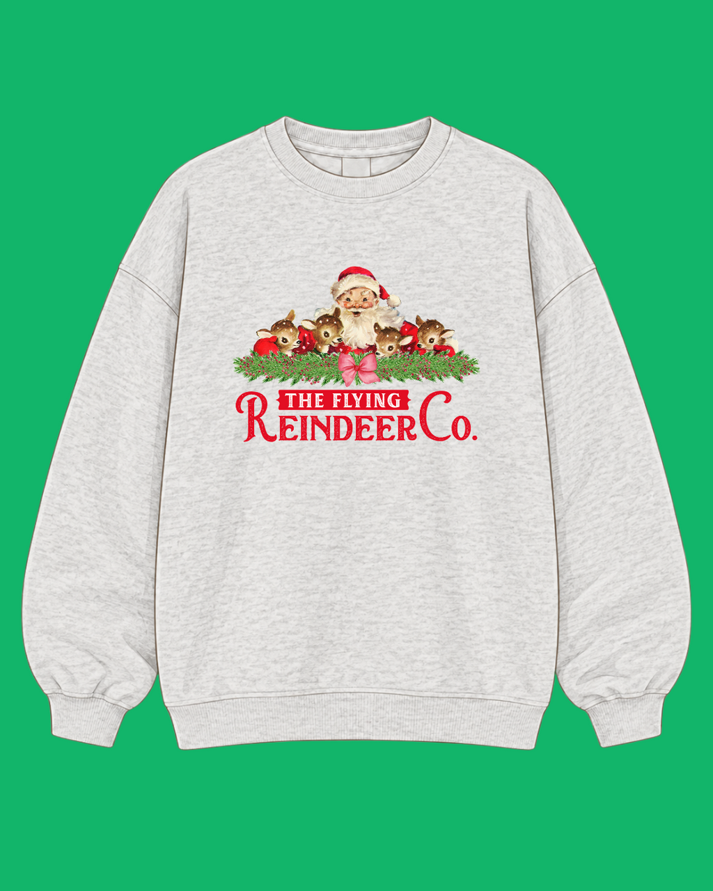 The Flying Reindeer Co. | Vintage Santa Christmas Sweatshirt