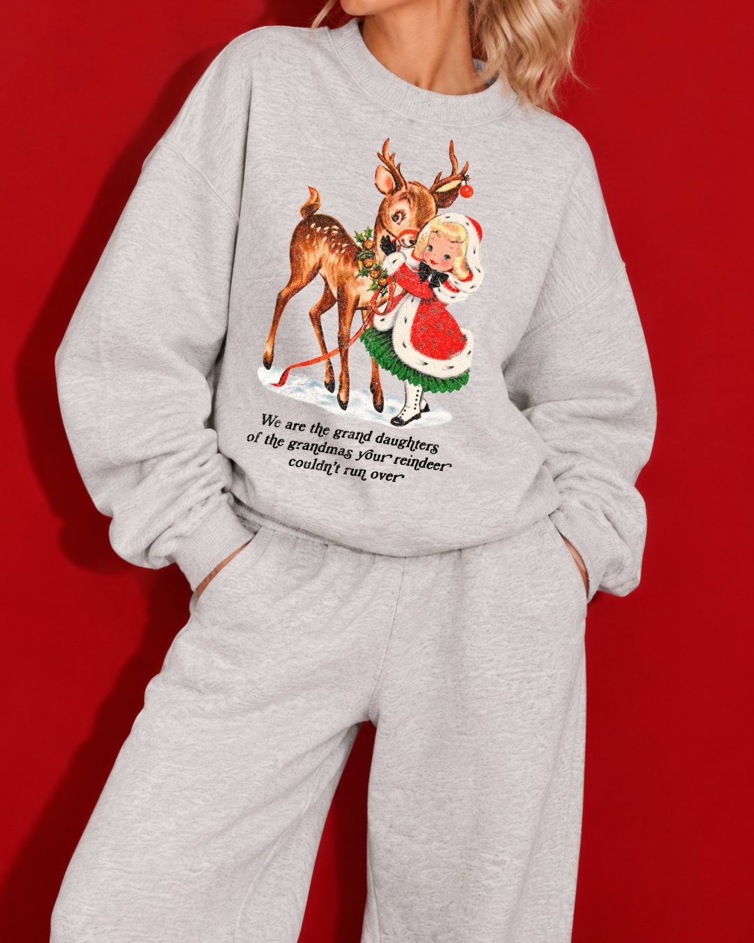 Grandma’s Revenge | Vintage Reindeer Christmas Sweatshirt