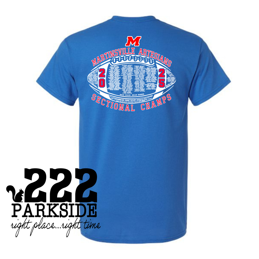 2025 Front and Back Sectional Championship shirt