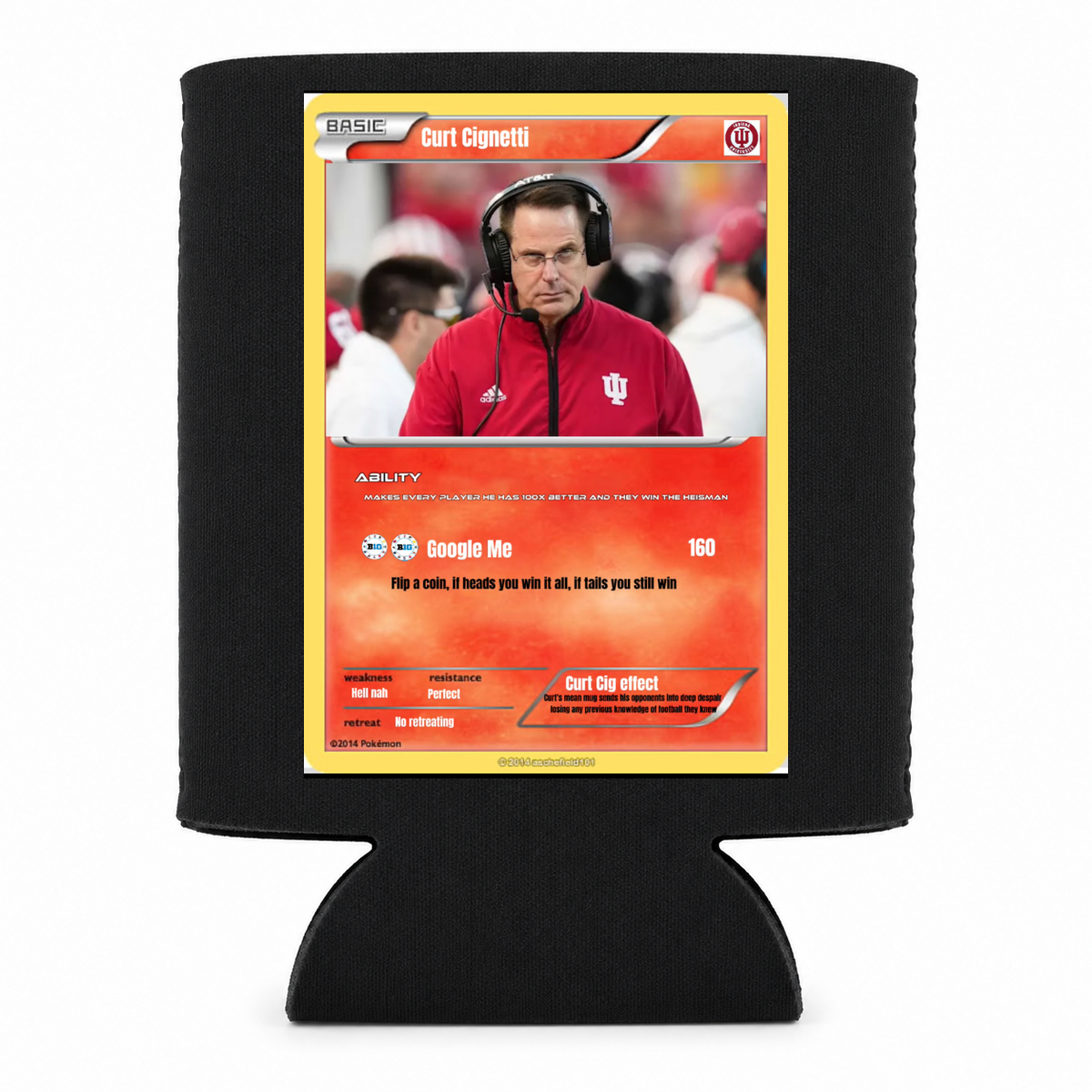 Coach Cig Trading Card Can Koozie - Skinny Can